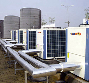 新疆博乐酒店空气能热泵热水工程